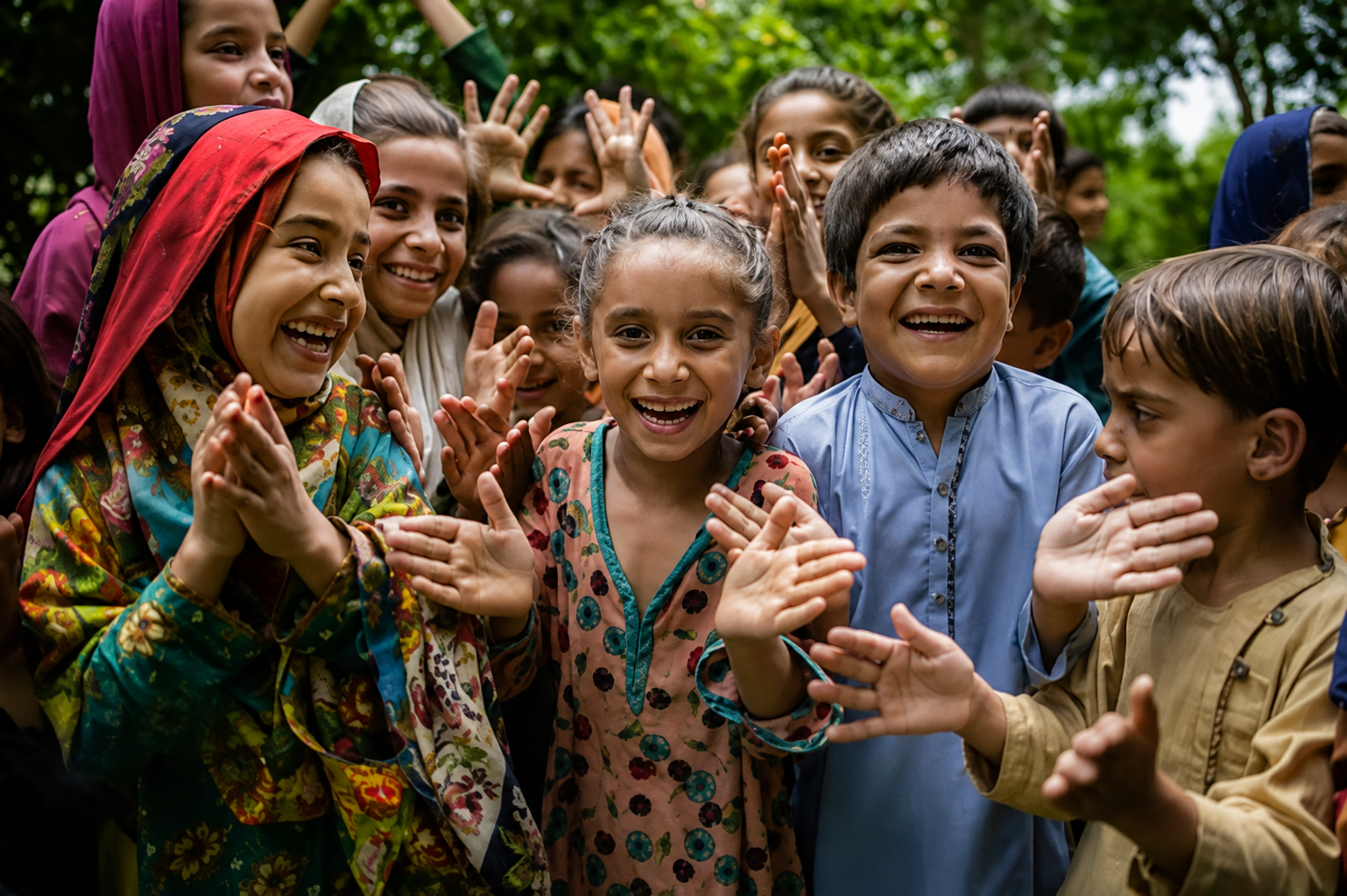 Group of Children in Pakistan